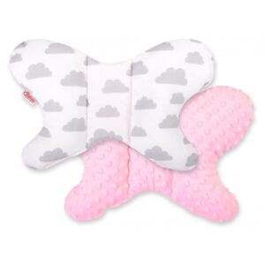 Sweet baby minky pillangó párna - felhőcske, rózsaszín