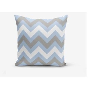 Zigzag Blue párnahuzat, 45 x 45 cm - Minimalist Cushion Covers