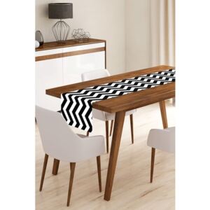 Black Stripes mikroszálas asztali futó, 45 x 145 cm - Minimalist Cushion Covers