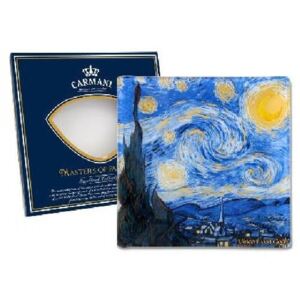 Van Gogh üvegtányér - 13x13 cm - Csillagos ég