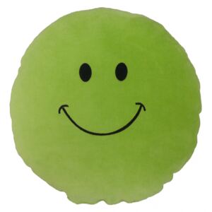 Plüss párna (zöld) - Smiley