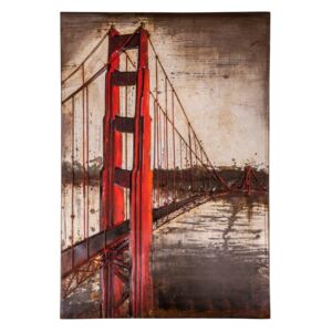 San Francisco fém dekoráció, 80 x 120 cm - Antic Line