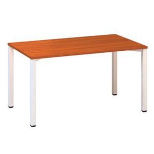 Alfa 200 irodai asztal, 140 x 80 x 74,2 cm, egyenes kivitel, cseresznye mintázat, RAL9010
