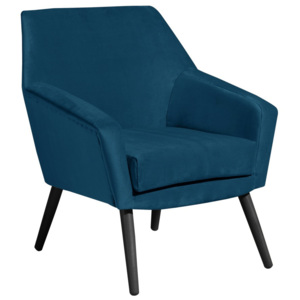 Alegro kék fotel fekete lábakkal - Max Winzer