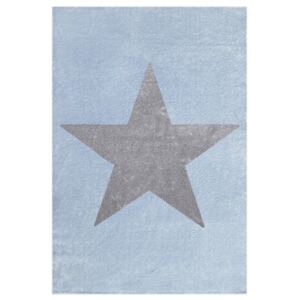 Gyerek szőnyeg STAR kék-ezüst-szürke 100 x 160 cm