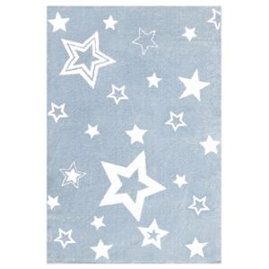Gyerek szőnyeg STARLIGHT - kék/fehér 160 x 230 cm