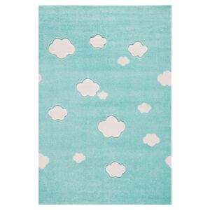 Gyerek szőnyeg STARLIGHT - mentazöld/fehér Clouds 160 x 230 cm