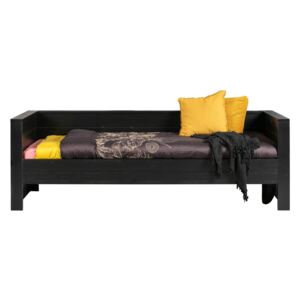 Dennis fekete borovi fenyő ágy/kanapé - WOOOD