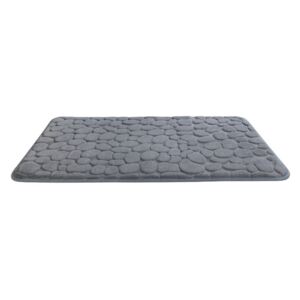Grey szürke memóriahabos fürdőszobai kilépő, 80 x 50 cm - Wenko