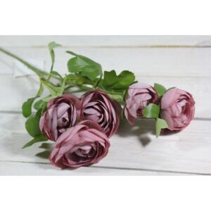 Mű virágcsokor KAMÉLIA - fáradt rózsaszín (m. 63 cm)