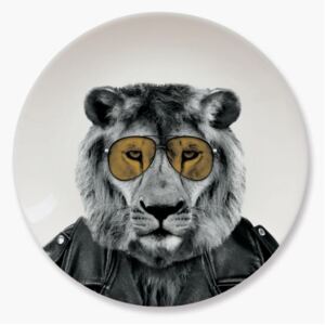 Lion kerámia tányér - Just Mustard