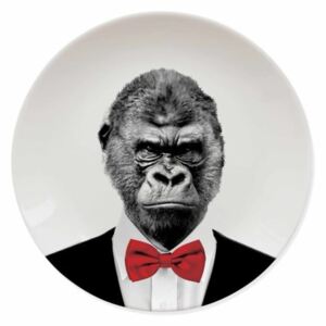Gorilla kerámia tányér - Just Mustard