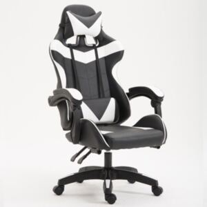 Gamer szék Racing Pro X, Fehér-Fekete - Élvezd ezt a kényelmes széket a következő ezer órában!