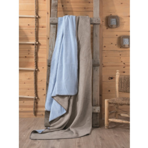 Tobby barna-kék takaró, 200 x 220 cm
