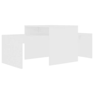 VidaXL fehér forgácslap dohányzóasztal szett 100 x 48 x 40 cm