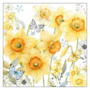 Szalvéta papír 20db-os Classic Daffodils