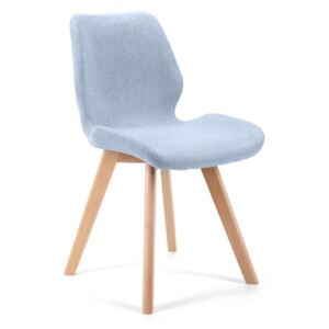 Skandináv stílusú szék fa lábakkal kék