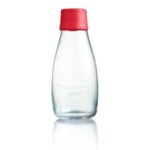 Piros üvegpalack élettartam garanciával, 300 ml - ReTap