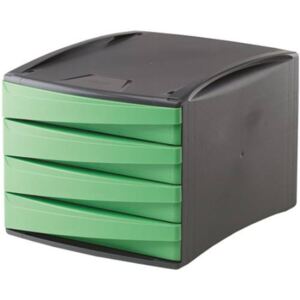 4 fiókos irattároló, műanyag, FELLOWES Green2Desk, zöld (IFW00190)