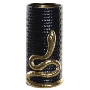 JR-173203-k - Váza porcelán 13x13x27,3 kígyó fekete