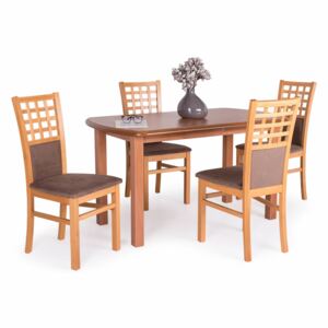 Dante asztal Kármen székekkel | 4 személyes étkezőgarnitúra