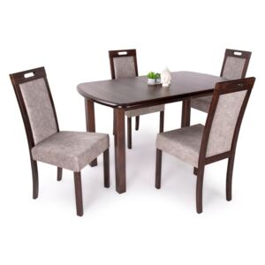 Dante asztal Jázmin székekkel | 4 személyes étkezőgarnitúra