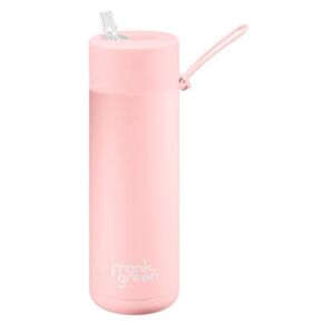 Ceramic Bottle STL blushed termosz, szívószáltartó sport kupakkal, pasztell rózsaszín, 595ml, kerámia-rozsdamentes acél