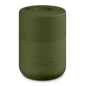 Original Cup khaki utazó bögre, nyomógombos kupakkal, oliva zöld, 230ml, Tritan-BPA mentes műanyag
