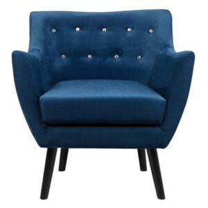 Joey kék fotel bársony kárpittal - Monobeli