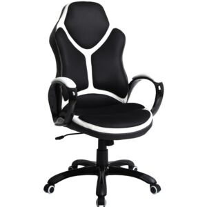 Irodai szék H707 63x68x112cm Fekete + fehér