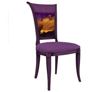 Design egyedi printelt mintás szék, klasszikus stílusú székkerettel