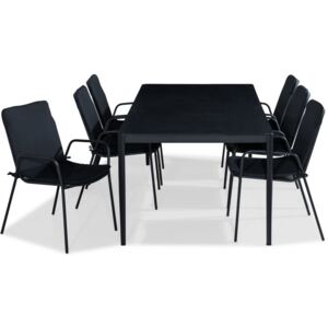 Asztal és szék garnitúra VG6071 Fekete