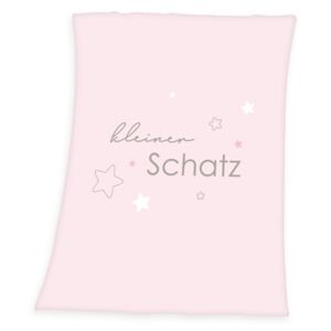 Kleiner Schatz takaró, rózsaszín, 75 x 100 cm
