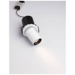 Nova Luce PIN fürdőszobai süllyeszthető lámpa, billenthető lámpafejjel, fehér, 3000K melegfehér, max. 12W, 720 lm, 9232130