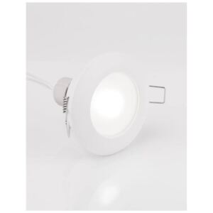Nova Luce TEX fürdőszobai süllyeszthető lámpa, víz-védett, fix, fehér, GU10 foglalattal, max. 1x10W, 9012121