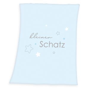Kleiner Schatz takaró, kék, 75 x 100 cm