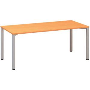 Alfa Office Alfa 420 konferenciaasztal szürke lábazattal, 180 x 80 x 74,2 cm, egyenes kivitel, bükk Bavaria mintázat%