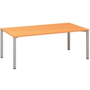 Alfa Office Alfa 420 konferenciaasztal szürke lábazattal, 200 x 100 x 74,2 cm, bükk Bavaria mintázat%