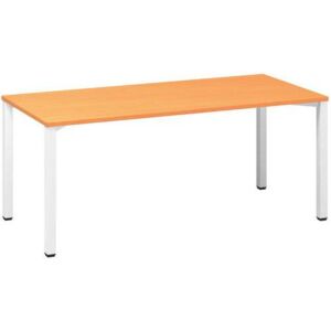Alfa Office Alfa 200 irodai asztal, 180 x 80 x 74,2 cm, egyenes kivitel, bükk Bavaria mintázat, RAL9010%