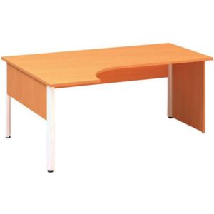 Alfa Office Alfa 100 ergo irodai asztal, 180 x 120 x 73,5 cm, balos kivitel, bükk Bavaria%