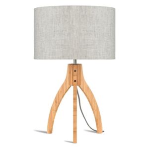 Annapura asztali lámpa bézs búrával és bambusz konstrukcióval - Good&Mojo
