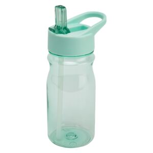 Bottle Blue Haze zöldeskék, fedeles ivópalack szívószállal, 500 ml - Addis