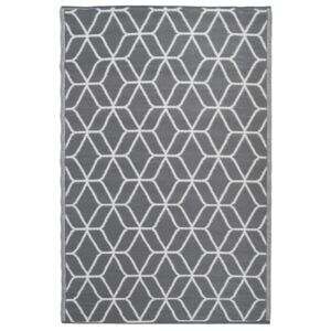 Esschert Design szürke-fehér mintás kültéri szőnyeg 180 x 121 cm OC25