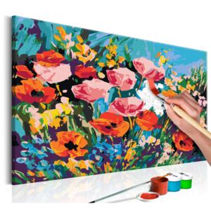 Festés számok szerint Bimago - Colourful Meadow Flowers | 60x40 cm