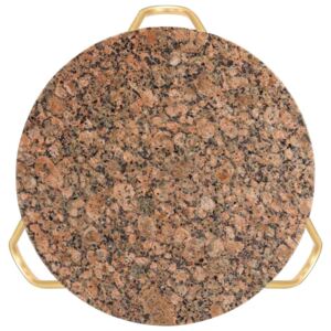 VidaXL piros márvány textúrájú valódi kő dohányzóasztal 40x40x40 cm