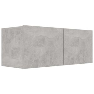 VidaXL betonszürke forgácslap TV-szekrény 80 x 30 x 30 cm