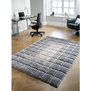 Velvet 3D Cube Grey szőnyeg, 120 x 170 cm - Flair Rugs