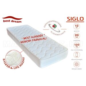 Best Dream Siglo hideghab matrac 130x200 cm - ajándék memory párnával