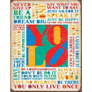 Fémplakát - You Only Live Once