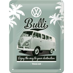 Nostalgic Art Fémplakát: VW Bulli - 20x15 cm